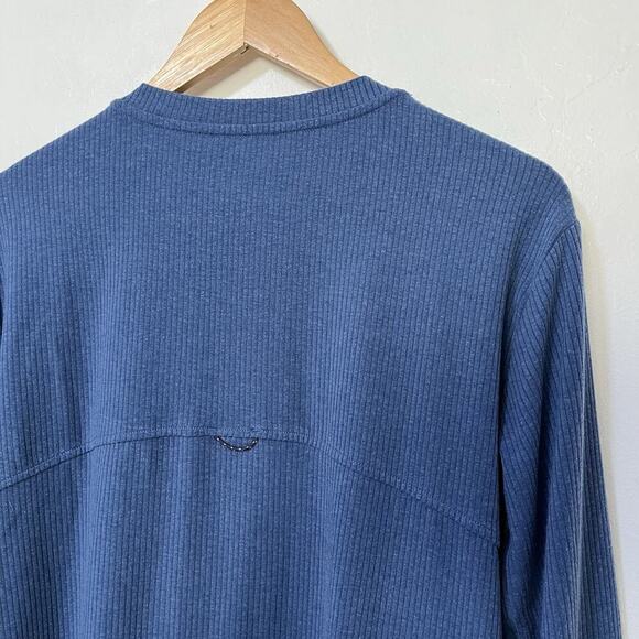Title Nine Ossa Ribbed Long Sleeve Henley Top Size M Outdoors Gorpcore Women’s - Picture 4 of 8